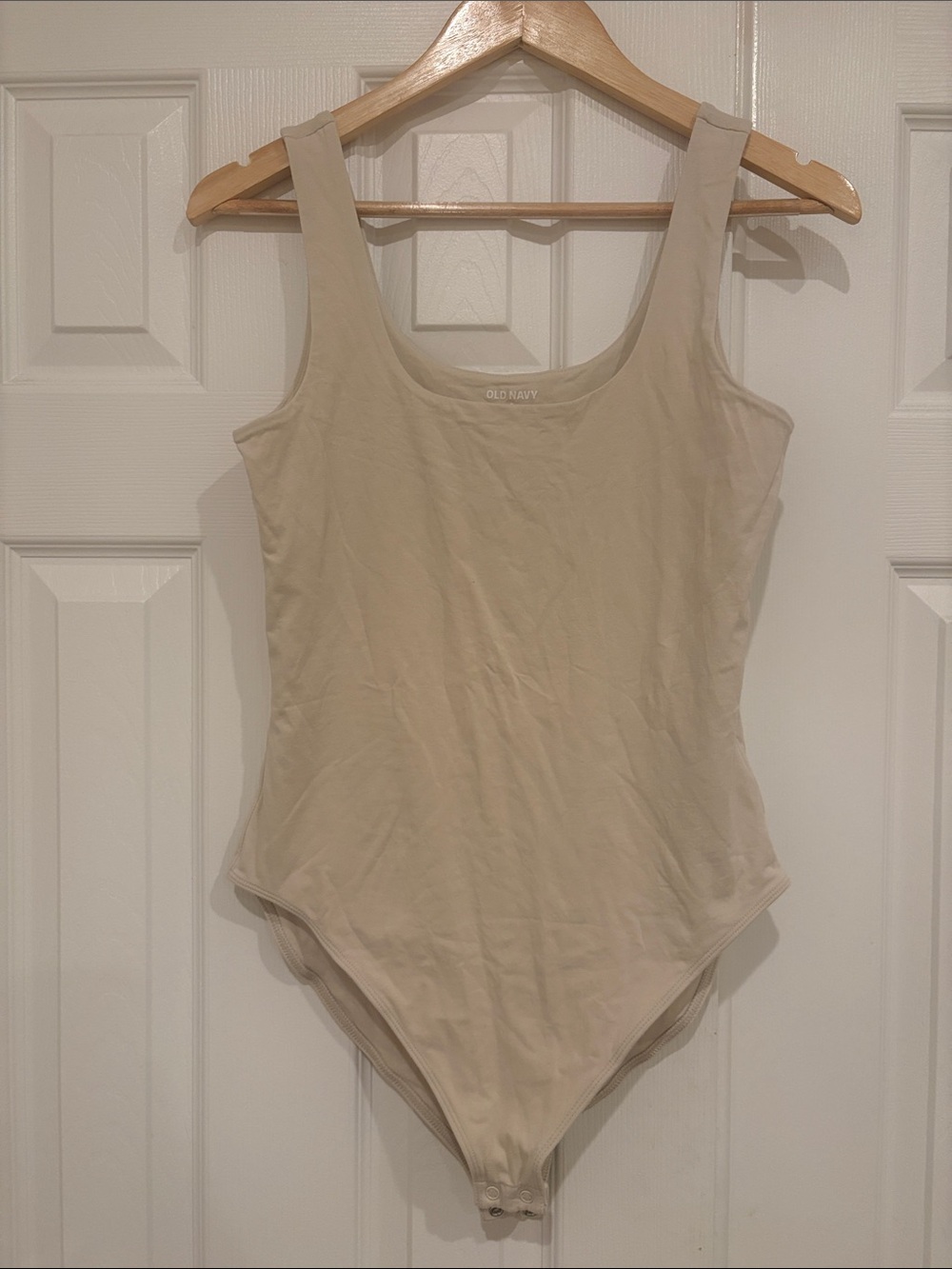 Old Navy Neutral Beige Scoop Bodysuit
